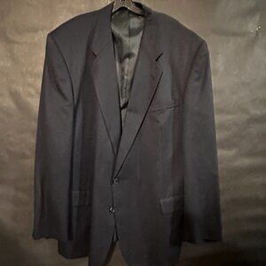 Pierre Balmain Blazer Sports Coat 52L Black Jacket Wool Couture Luxury
